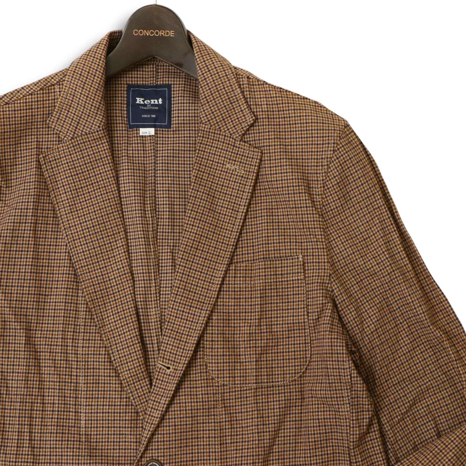 Kent IN TRADITION ケント 秋冬定番 保温性抜群 新品 ワッペン 刺繍 中綿 軽量 ジップアップ ダウン ジャケット LL 茶▲050▼1030_102 Kent IN TRADITION ケント 秋冬定番 保温性抜群 新品 ワッペン 刺繍