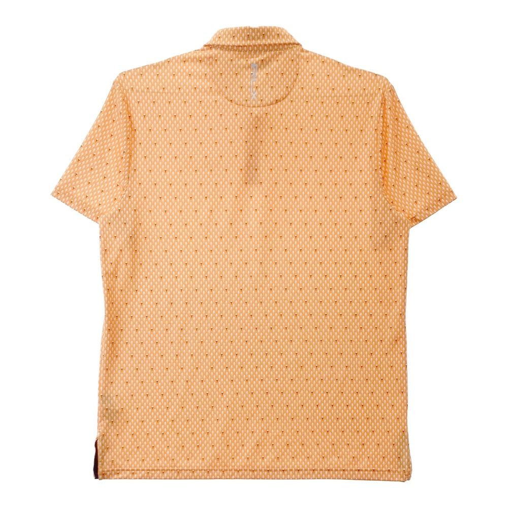 サイズ L RLX ラルフローレン 半袖ポロシャツ 総柄 オレンジ系 240101427627 ゴルフウェア メンズ ストスト