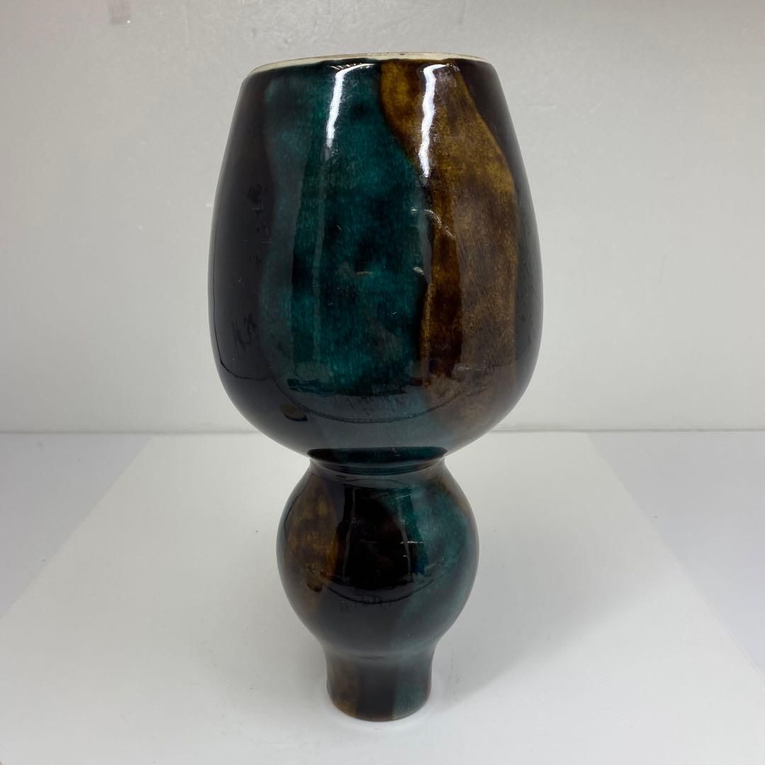 初代　九谷八十吉　花瓶　高さ約24.3㎝　トヒチサ　東さ6-1201② 初代 九谷八十吉 花瓶 高さ約24.3㎝ トヒチサ 東さ6-1201② - メルカリ