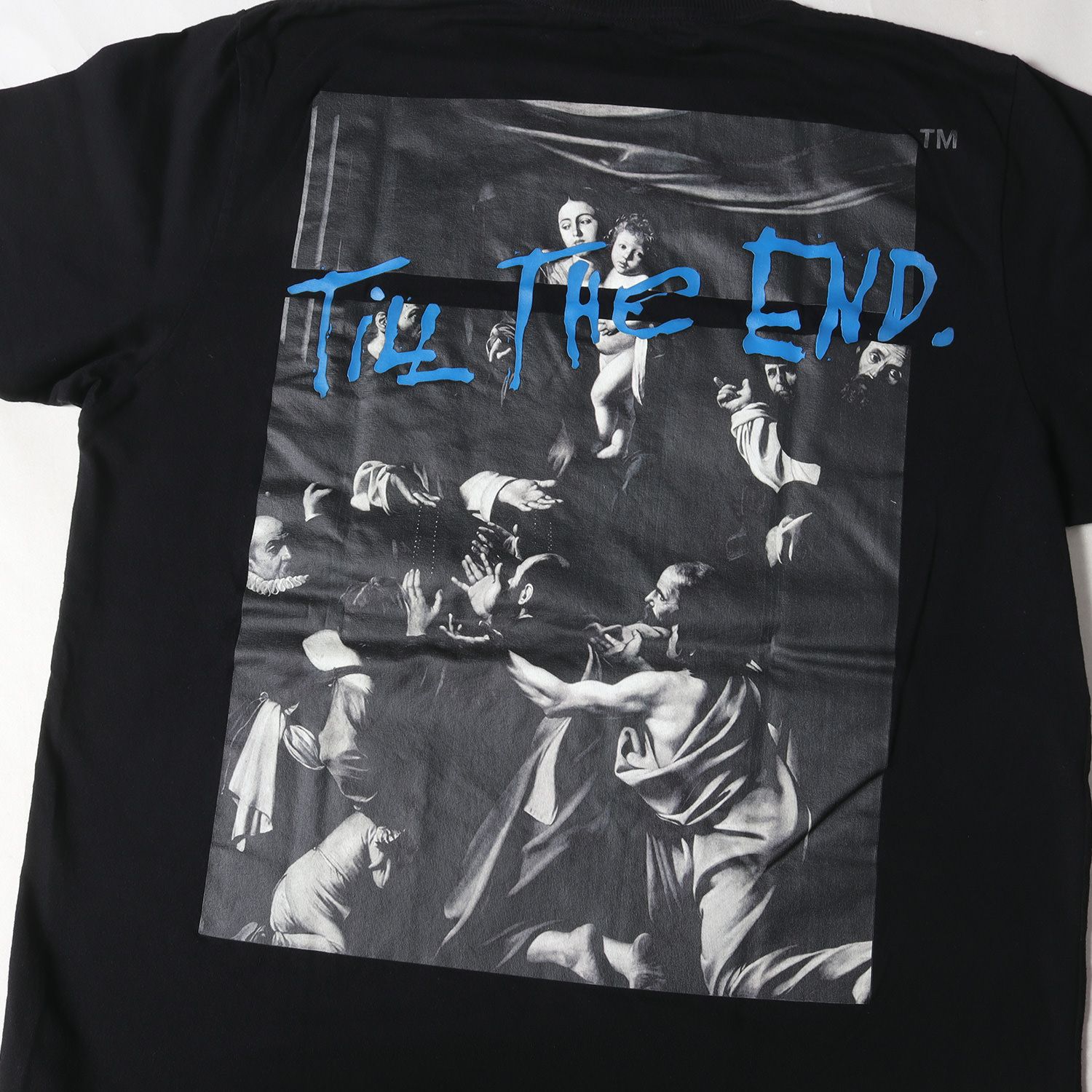 OFF-WHITE オフホワイト Tシャツ サイズ:L 21SS END. 絵画 グラフィック クルーネック 半袖Tシャツ CARAVAGGIO  TEE ブラック 黒 トップス カットソー【メンズ】 - メルカリ