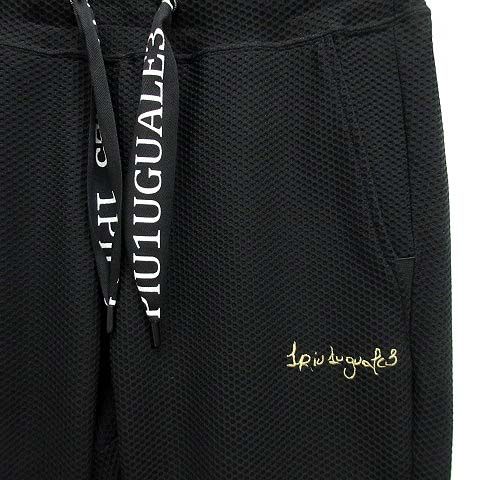 【人気急上昇】 ウノピュウノウグァーレトレ 1PIU1UGUALE3 RONE ロナウジーニョ 113 GAUCHO TECH MESH メッシュ セットアップ パーカー パンツ 黒 ブラック 3 背景のある