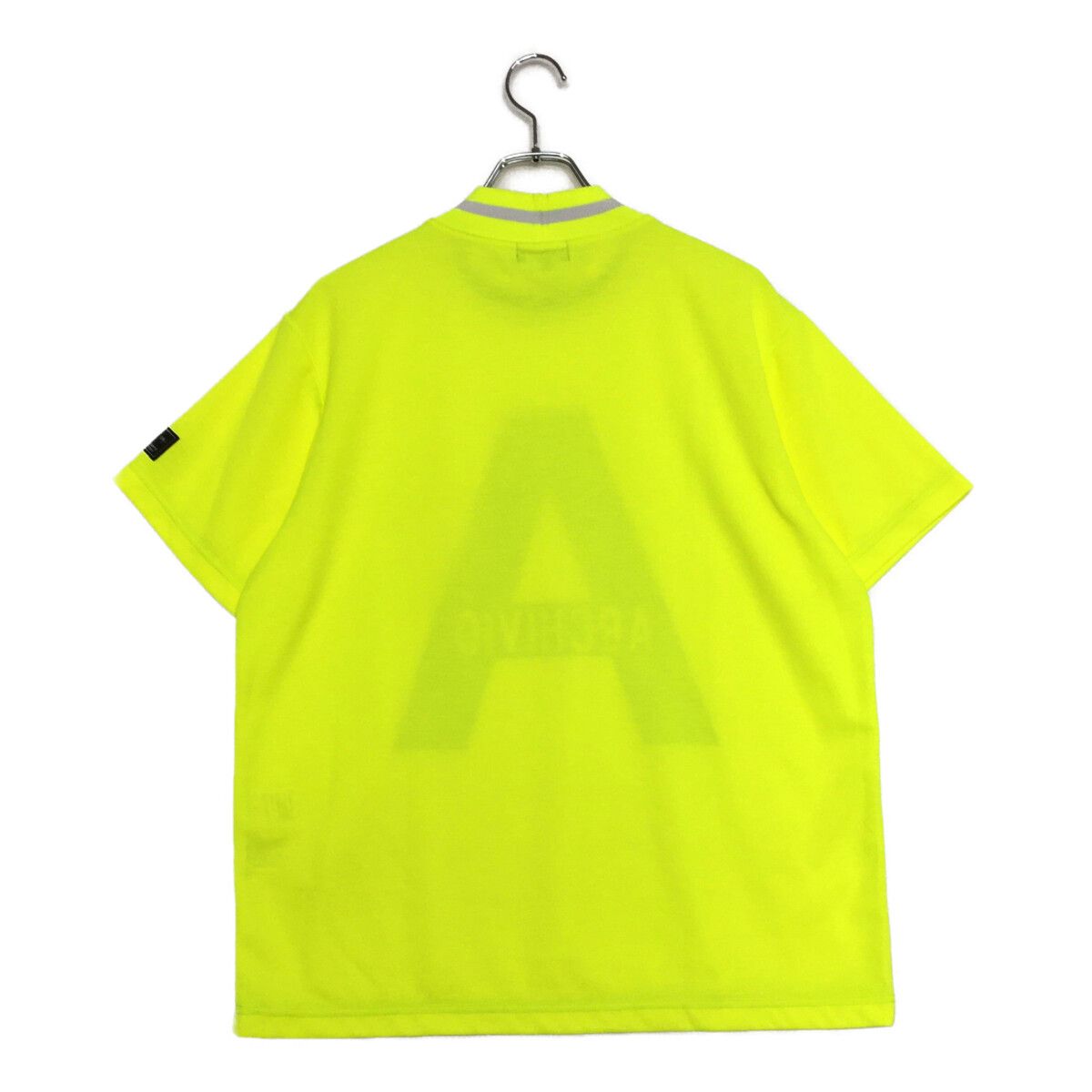 メンズ アルチビオ archivio 半袖シャツ 48 L イエロー 黄 ネオン モックネック