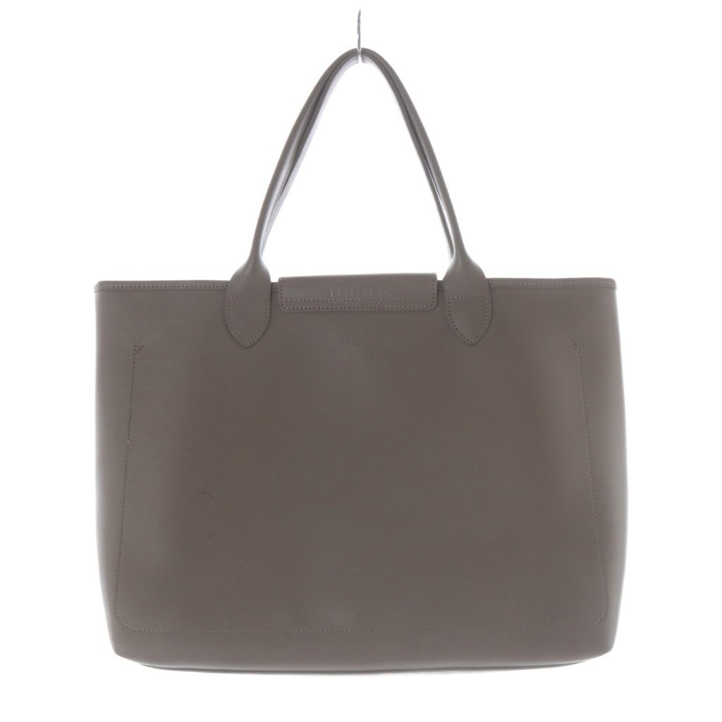 ロンシャン LONGCHAMP ルプリアージュ シティ L レザー トートバッグ ハンドバッグ ロゴ グレージュ