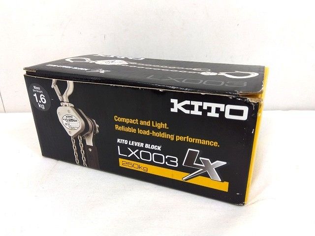 初売りセール s25g-592x【中古】KITO 標準 定格荷重250kg ﾚﾊﾞｰﾌﾞﾛｯｸ LX型 ｷﾄｰ 工具+メンテナンス