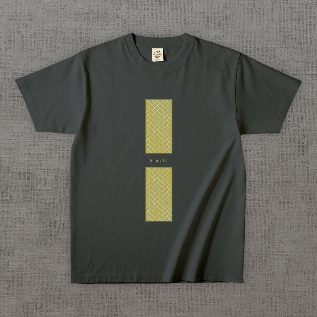 和柄Tシャツ　檜垣 -彩・角-