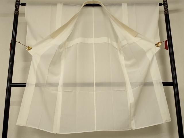 平和屋着物 夏物 長襦袢 絽 鳥の子色 正絹 AABC6910jd