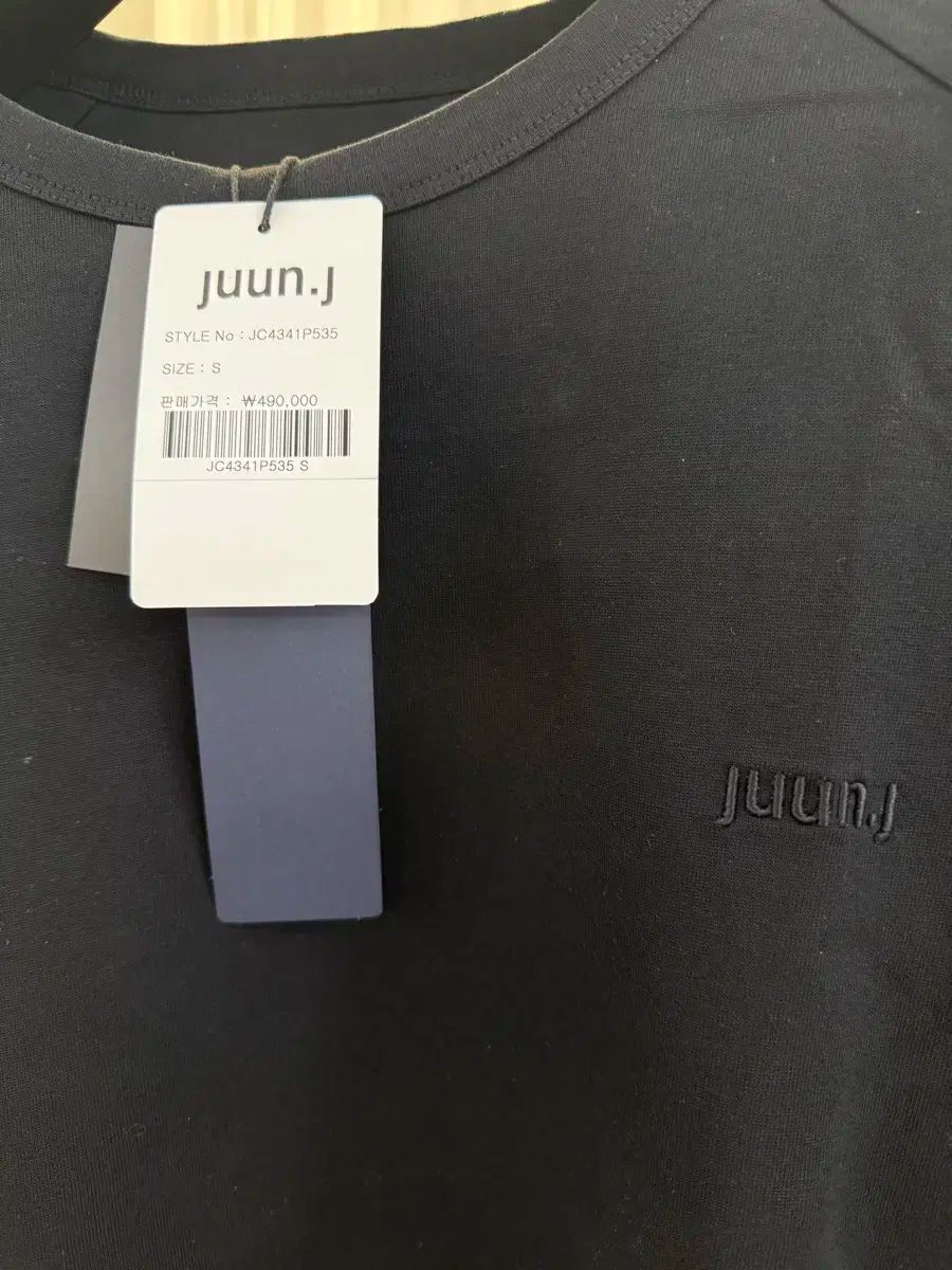 Juun.J(ジュンジェイ) デニム レイヤード スリーブ 黒 パーカー s  