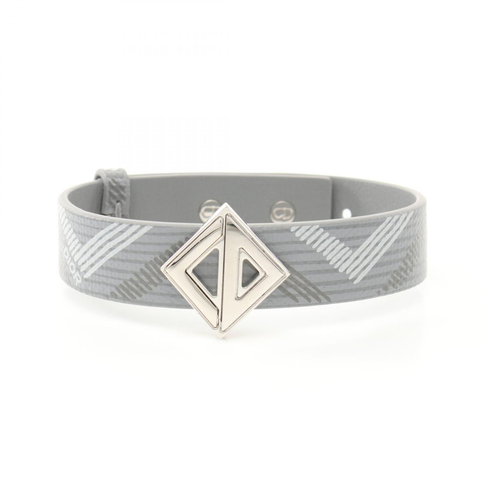 ディオール オム DIOR HOMME ブレスレット CDダイヤモンド B1788HOMMT005 グレー|シルバー ステンレススチール ブレスレット メンズ