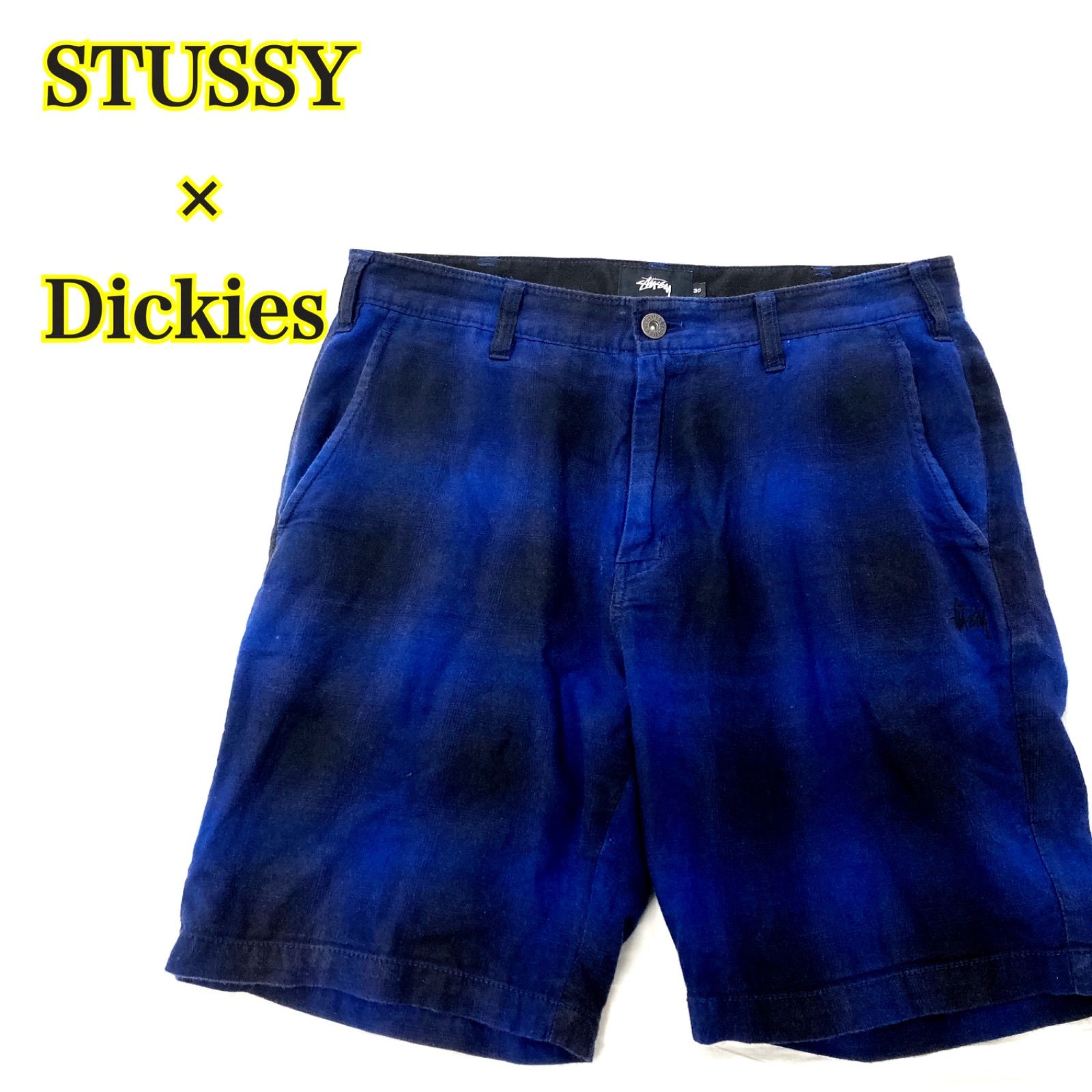 STUSSY ストューシー Dickies ディッキーズ チェック柄 ハーフパンツ