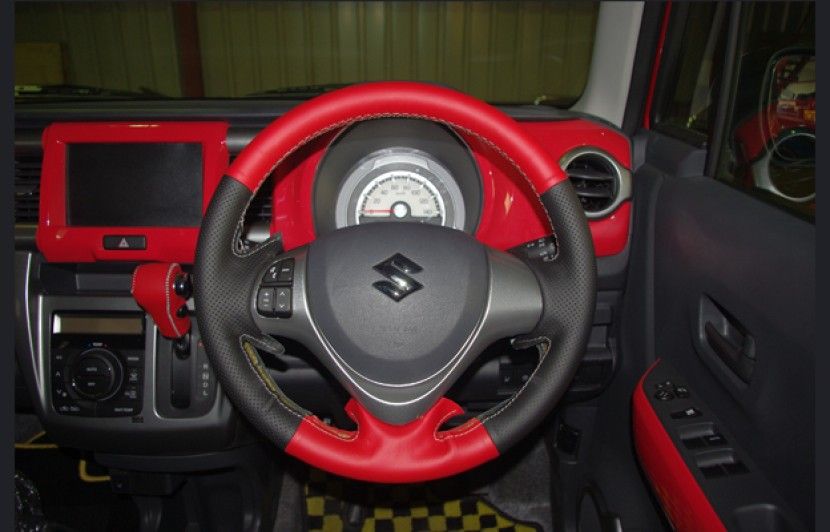 本革巻き替えキット ステアリング ムーヴ L150S L160S H14.10～H18.09 ダイハツ Spiegel シュピーゲル stck1d16-90004 VS-ONE FFCRYSTALESIA_COM