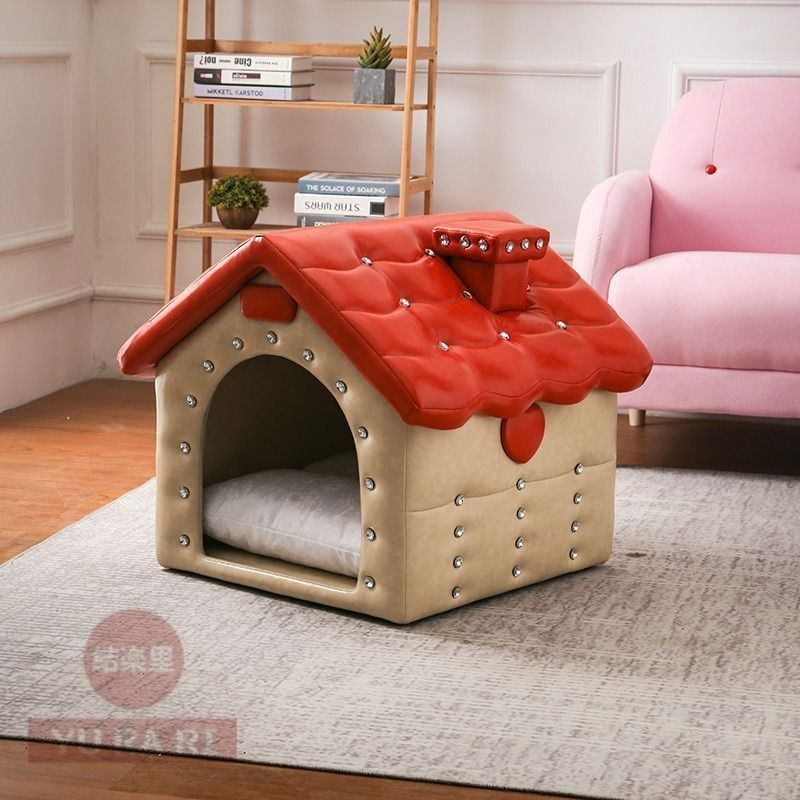 ペットハウス 犬小屋 ピンク グレー レッド ブルー ジュエル ペットベッド ハウス お洒落 かわいい シンプル ヨーロピアンス