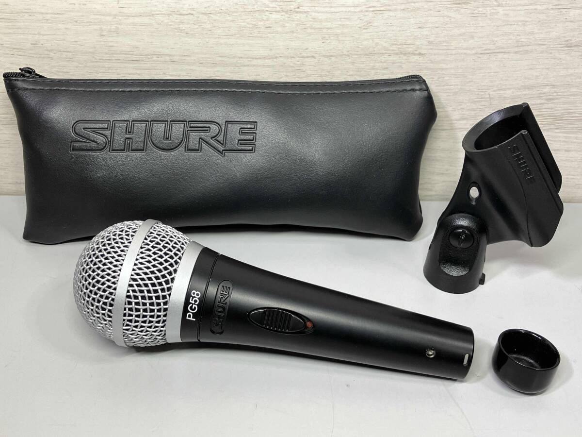 ダイナミックマイク SHURE PG58 Amazon | SHURE ハンドヘルドマイクロフォン SVX2/PG58-JB1