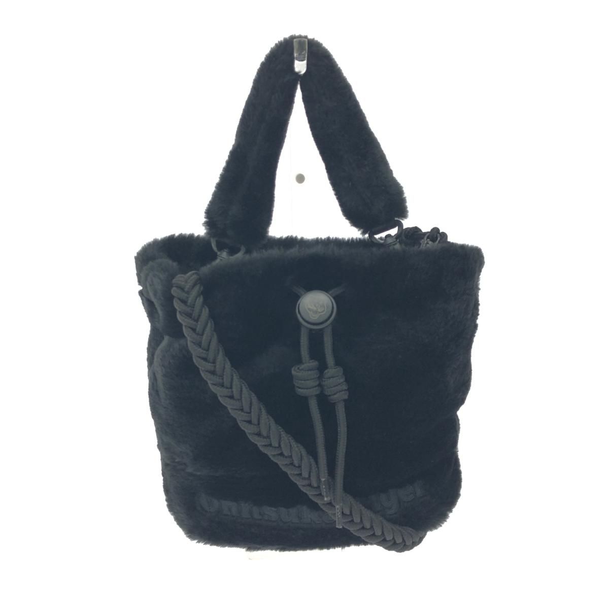 Onitsuka Tiger オニツカタイガー 2WAYショルダーバッグ ロゴ刺繍 ボア