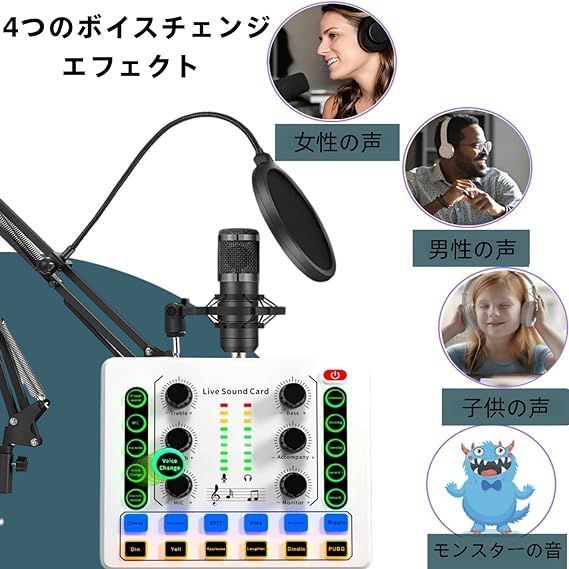 M8 カラオケマイク セット家庭用 DJ ミキサー セット オーディオ 