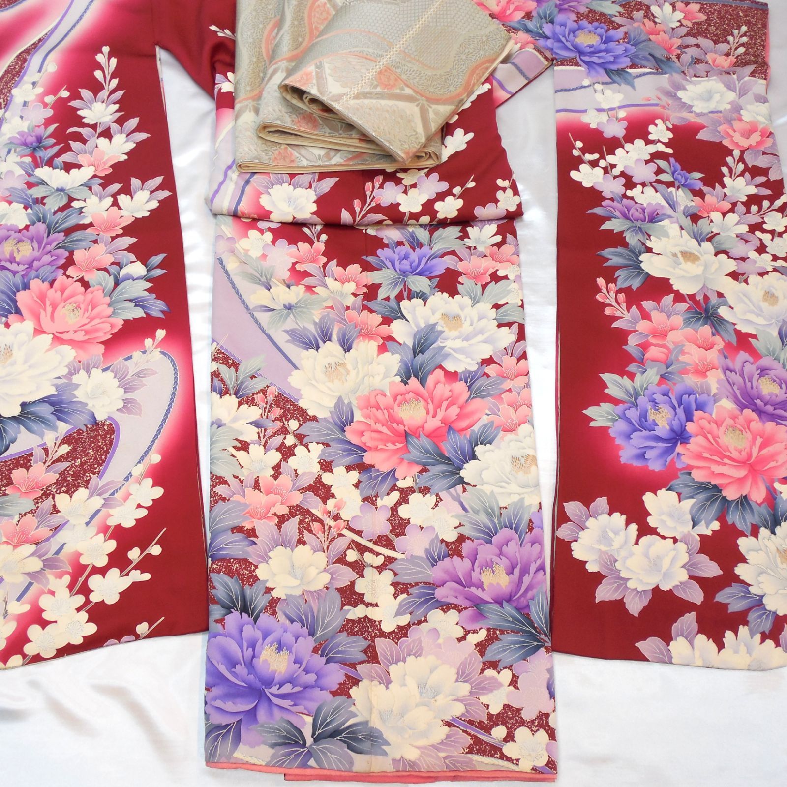 振袖フルセット【44】正絹　成人式　卒業式 振袖フルセット42正絹成人式卒業式