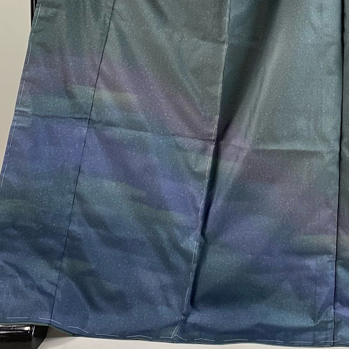 訪問着 身丈176cm 裄丈70cm 未仕立て 仮絵羽 大島紬地 花の舞