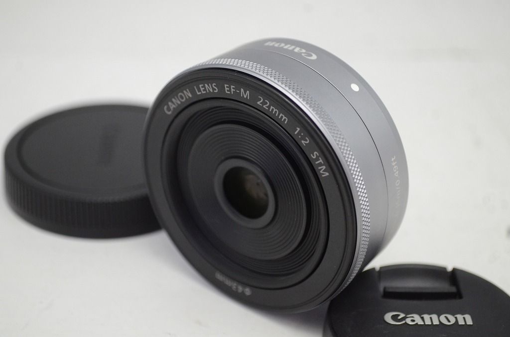 Canon キヤノン EF M 22 mm F 2 STM Mマウント 単焦点レンズ シルバー 251020 r