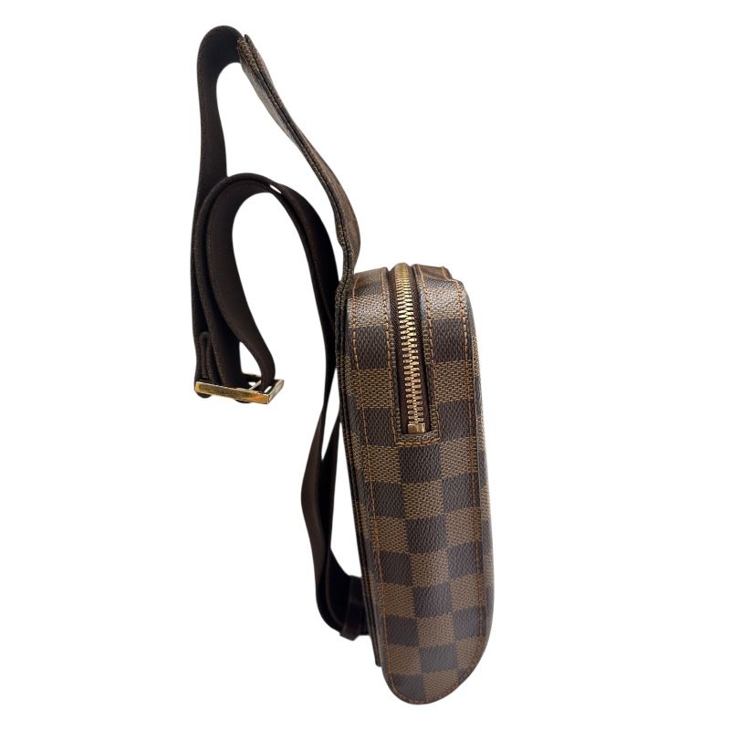 ルイ ヴィトン LOUIS VUITTON ジェロニモス N51994 ブラウン ダミエ PVC メンズ ボディバッグ