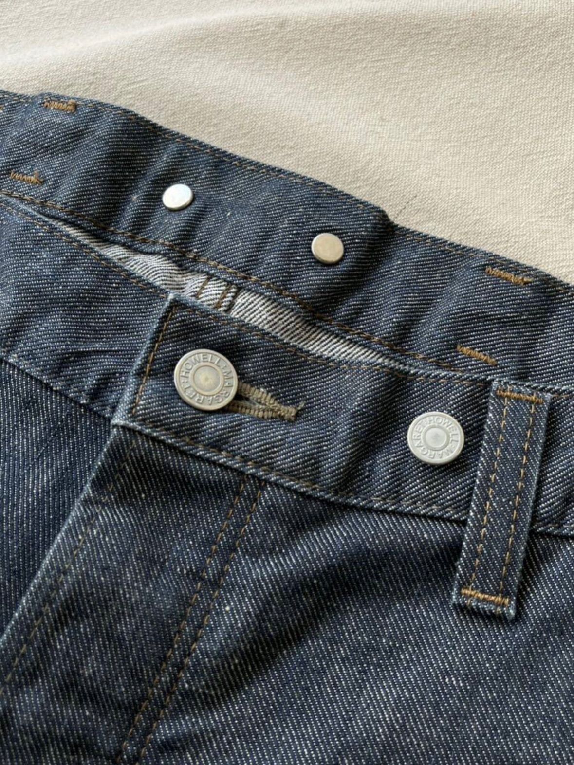 MARGARETHOWELL×EDWIN シンチバック サスペンダーボタンデニム MARGARETHOWELL×EDWIN シンチバック サスペンダーボタンデニム