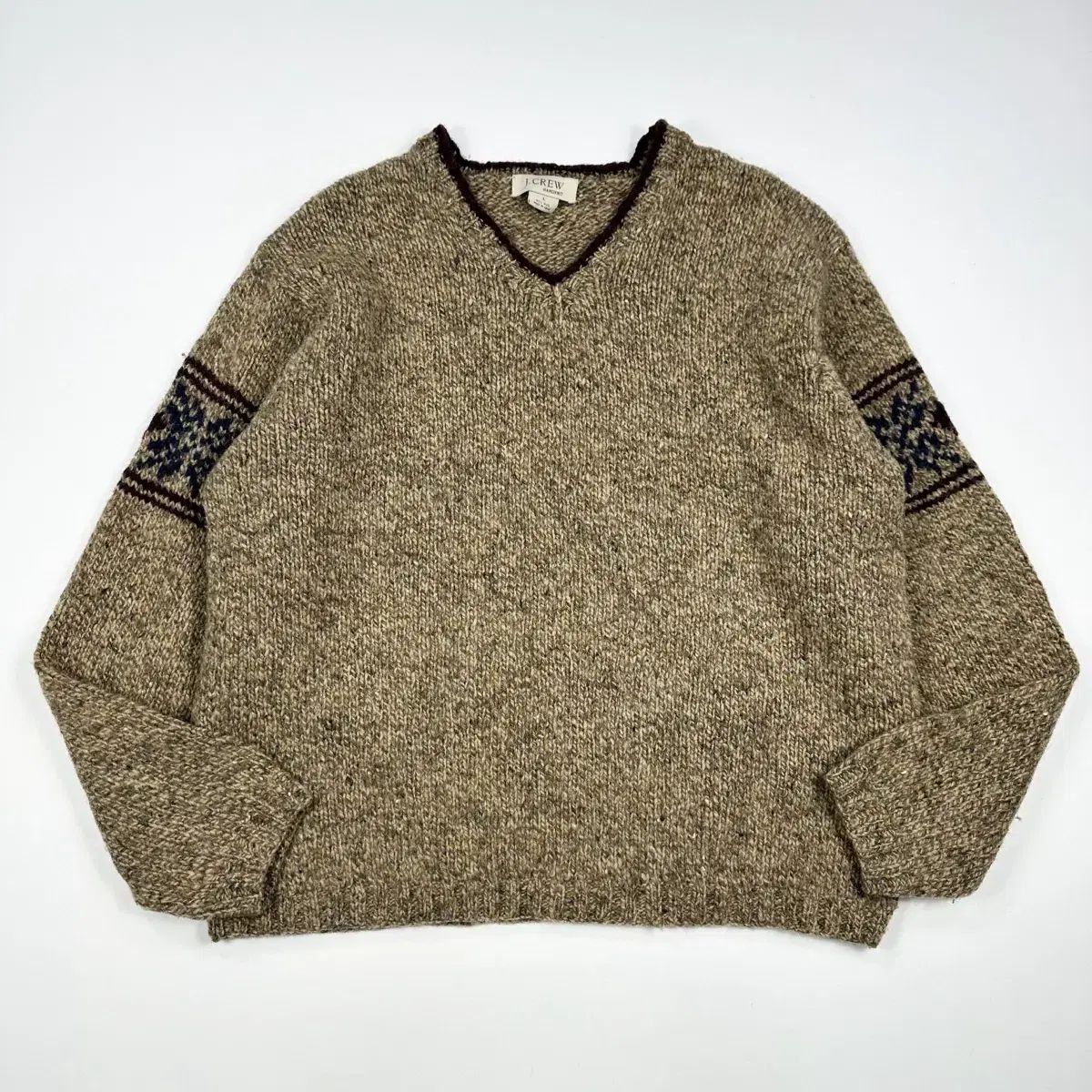 【雷市場（ポンジャン）商品韓国直送】 （ L ） VTG ヴィンテージ ハンドメイド Vネック ニット セーター