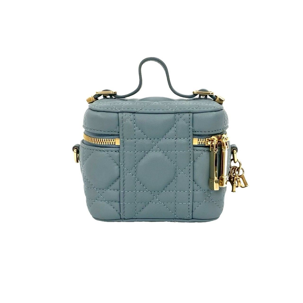 DIOR マイクロ バニティ カナージュ ハンド ショルダー バック ほぼ未使用 袋付 Christian Dior ディオール レディディオール