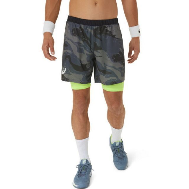 asics アシックス MEN MATCH GRAPHIC 7IN SHO キャリアグレー XS 2041A248 20 | スポーツ用品 スポーツ グッズ ツール アクセサリー 雑貨 小物 使いやすい テニス 衣類 メンズ 男性用 XS インナー ボトムス 