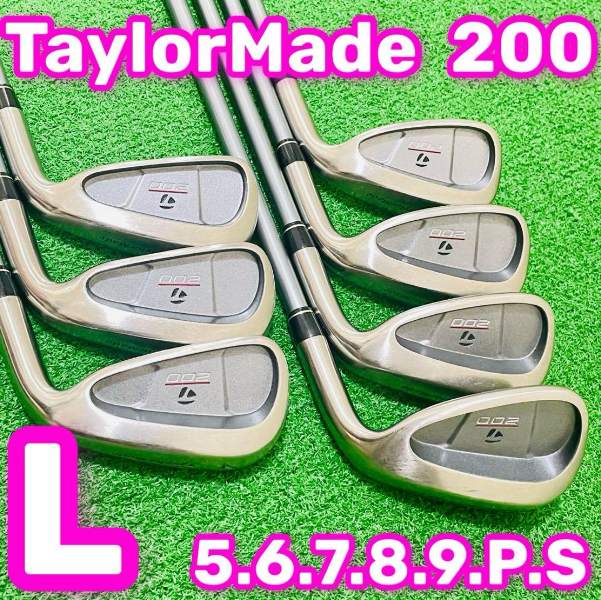 8729 TaylorMade 200 テーラーメイド アイアン7本セット 5.6.7.8.9.P.S フレックスL 女性用 右利き ゴルフクラブ 送料無料 匿名配送