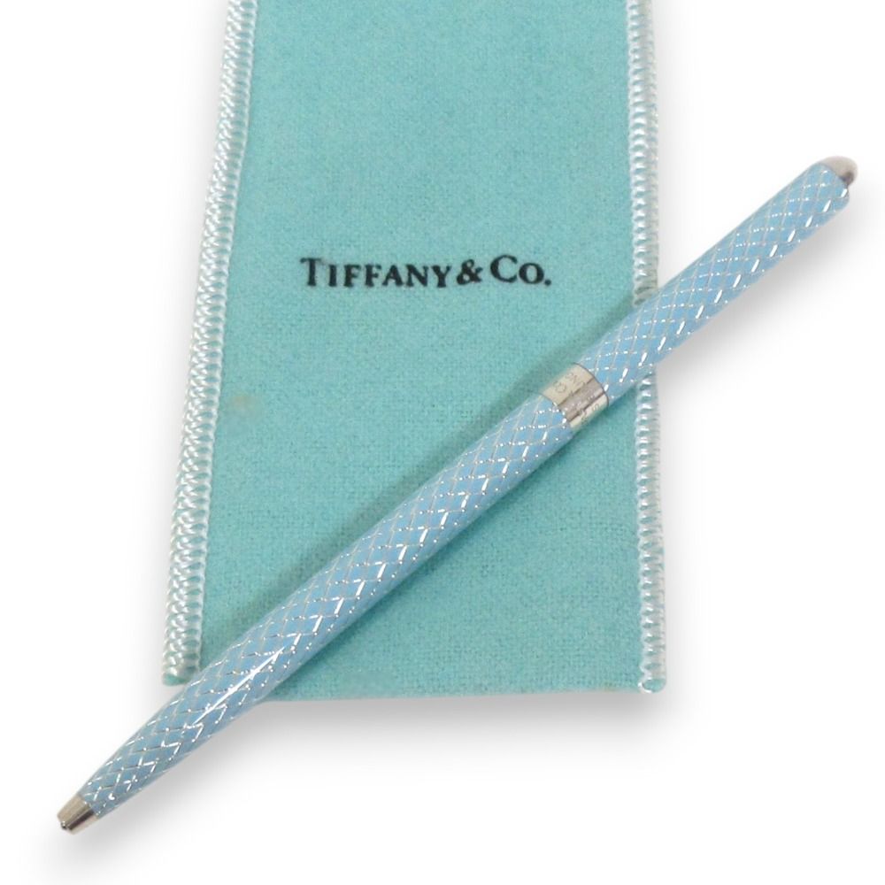 【美品】SV925 ティファニー ダイヤモンド テクスチャー パース ボールペン ティファニー TIFFANY ボールペン ダイヤモンド・テクスチャー