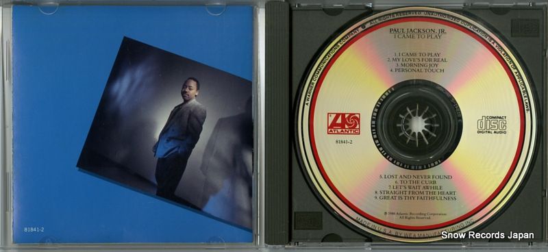 LP】ポール・ジャクソンJr.『I Came To Play』輸入盤レコード LP