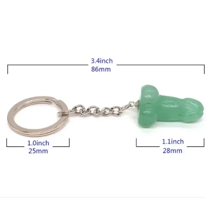 開運‼︎2.8㎝ メンズ セクシーペニスキーホルダー クリア