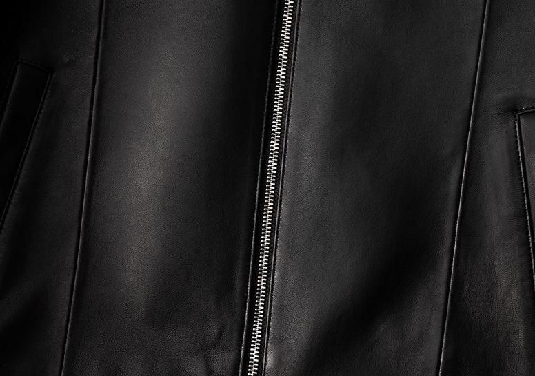 超ソフトなラムレザージャケット黒
