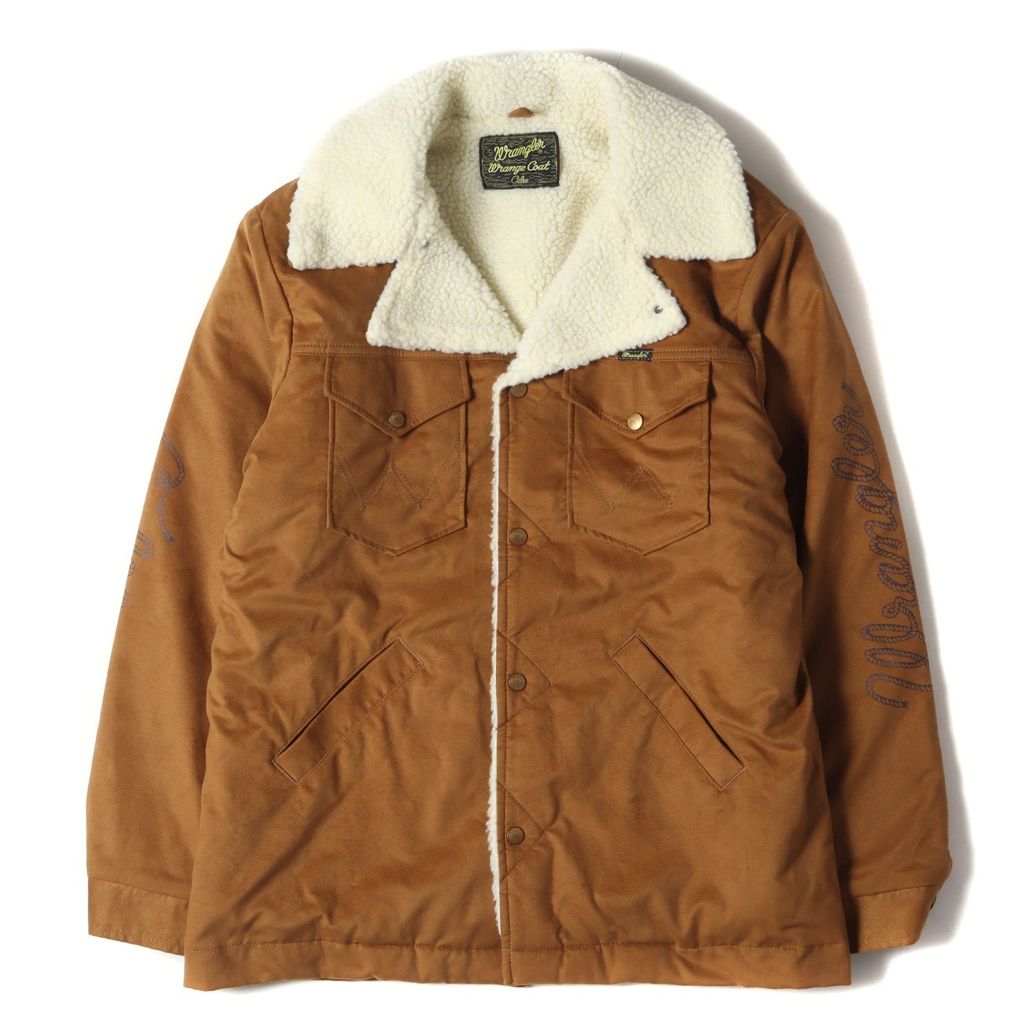 美品 CALEE キャリー ジャケット サイズ:L 18AW Wrangler ラングラー フェイクスウェード ランチ ボアコート FAKE  SUEDE RANCH BOA COAT ブラウン アウター ブルゾン 上着 コラボ【メンズ】 - メルカリ