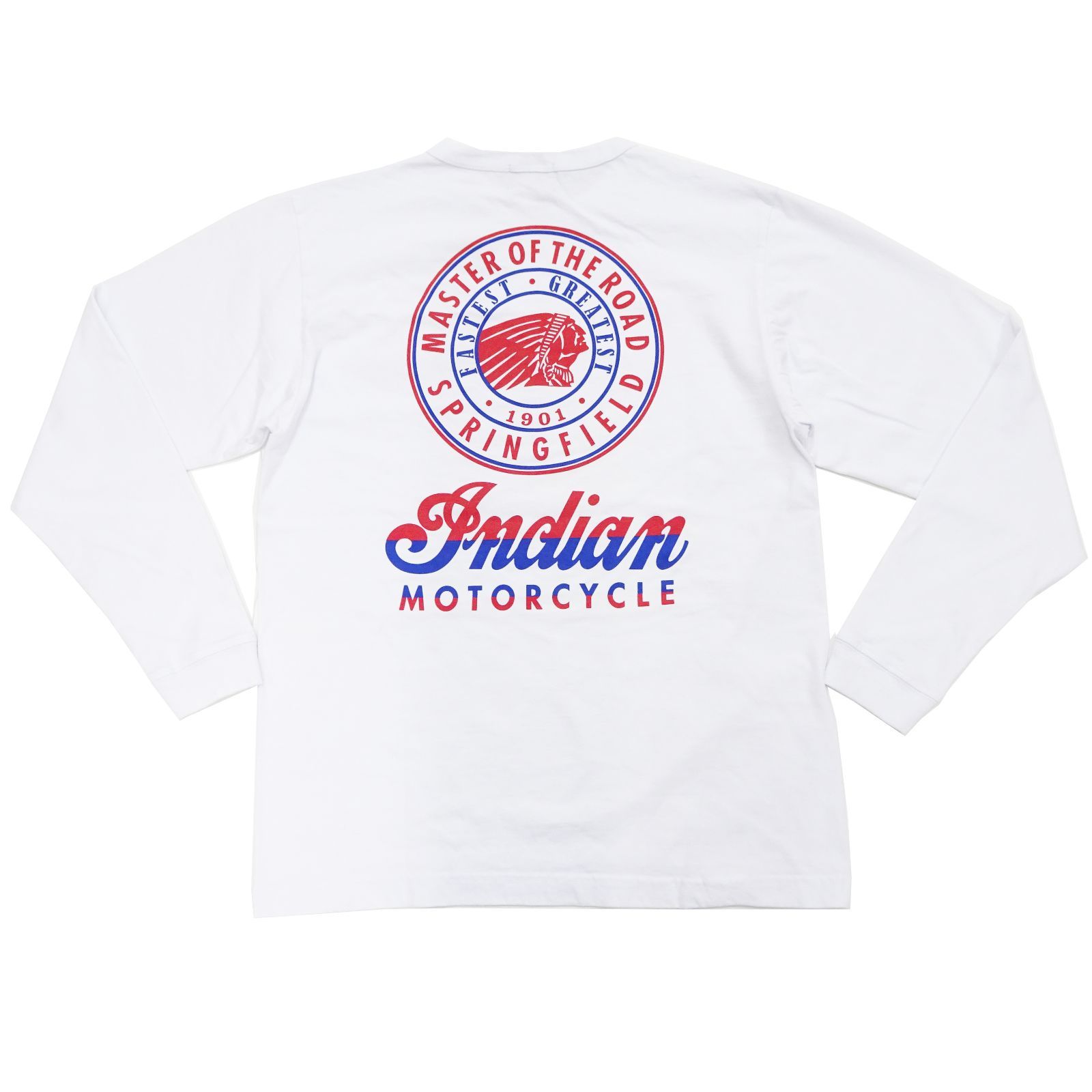 IM69297 インディアンモーターサイクル INDIAN MOTORCYCLE 長袖Tシャツ INDIAN M.C. ロンT INDIAN HEAD  東洋エンタープライズ IM69297 ホワイト 新品 - メルカリ