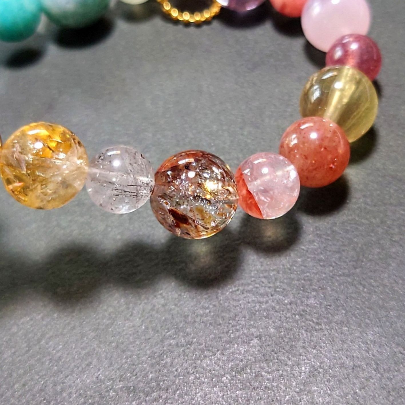 b31②♡CandyBOX♡ブレスレット♡ラリマー ルビー インカローズ
