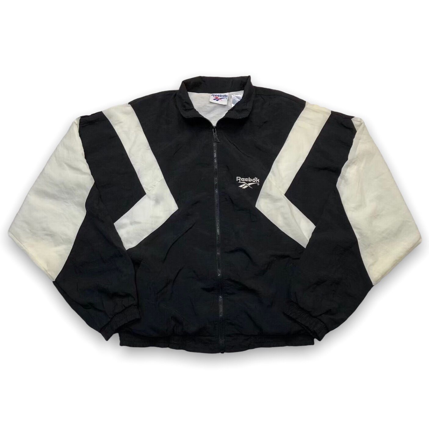 90s Reebok リーボック トラックジャケット ナイロンジャケット 古着 