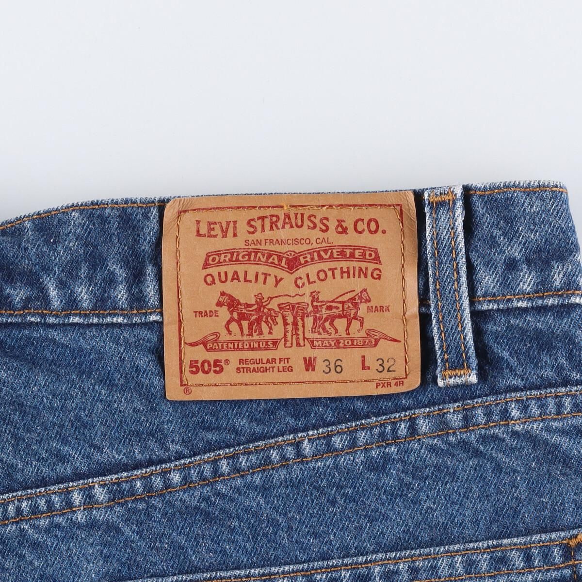 古着 90年代 リーバイス Levi's 505 REGULAR FIT STRAIGHT LEG