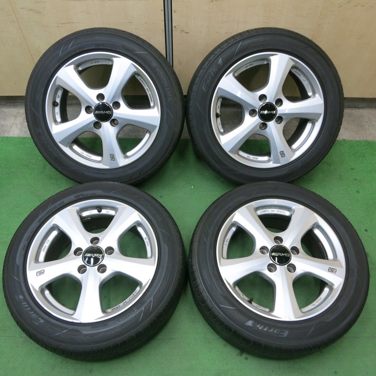 バリ溝 8.5分 ワーゲン 等 MSW O Z AMG 205|55R16 ヨコハマ Earth-1 16インチ OZ PCD112|5H 5042304ナノ