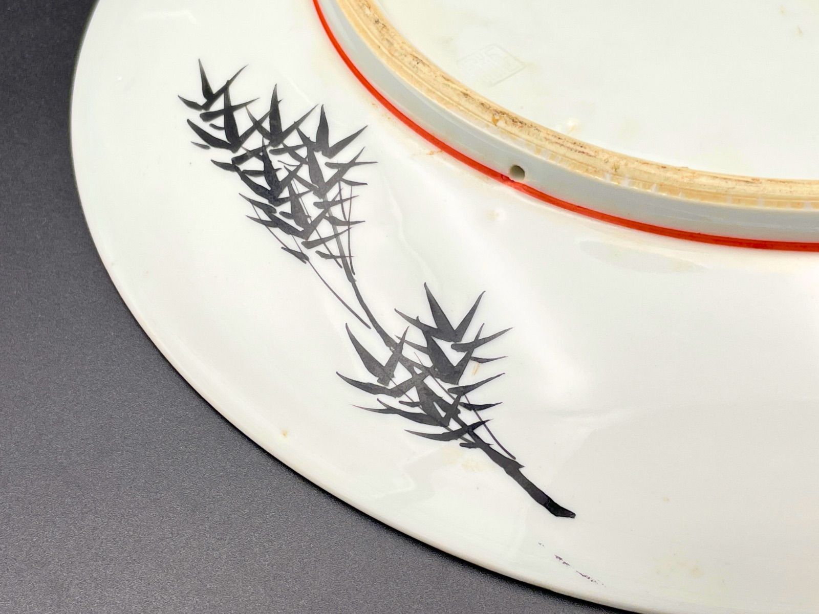 九谷 大皿 Yahoo!オークション - 古九谷 角福 銘 大皿 吉田屋 色絵飾り皿