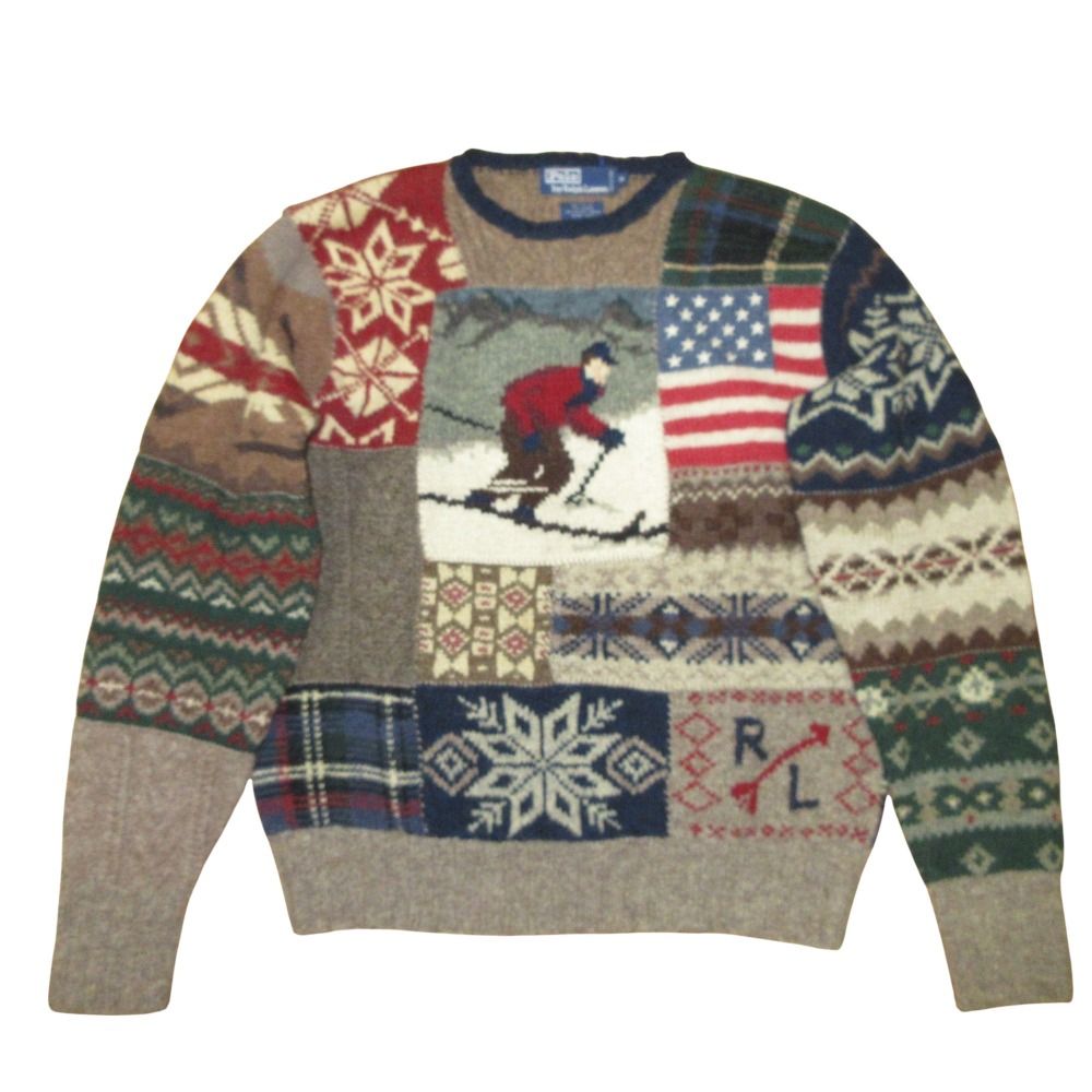 美品　CHAPS RALPH LAUREN カウチンニットセーターノルディック 美品 CHAPS RALPH LAUREN カウチンニットセーターノルディック
