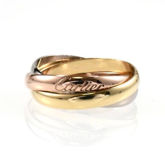 Cartier トリニティリング 750 K18 48号 Cartier ［銀座店］CARTIER カルティエ ＃48 トリニティ リング