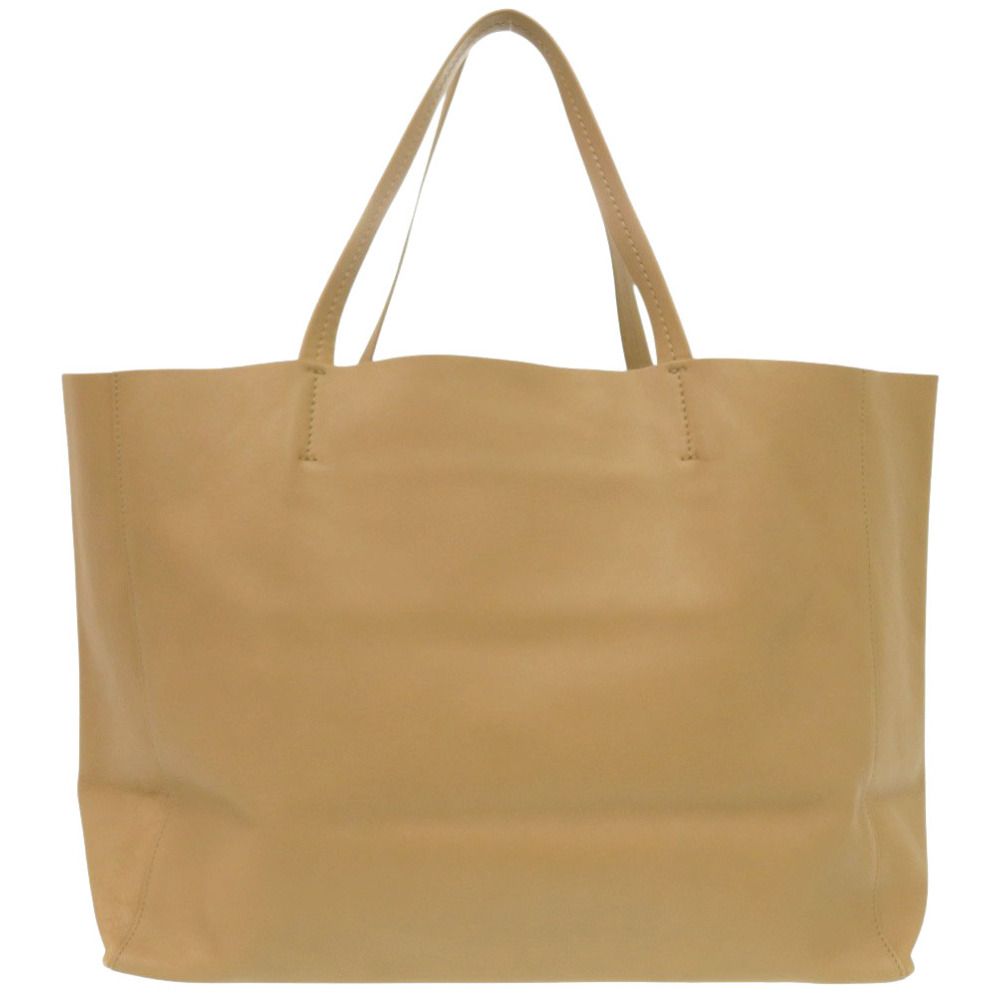 美品 セリーヌ ホリゾンタルカバ レザー ベージュ トートバッグ