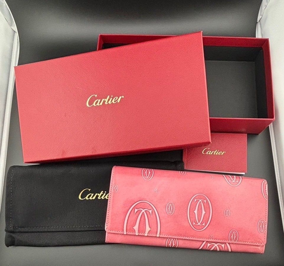 【中古品】Cartier  カルティエハッピーバースデー財布長財布美品高級お洒落