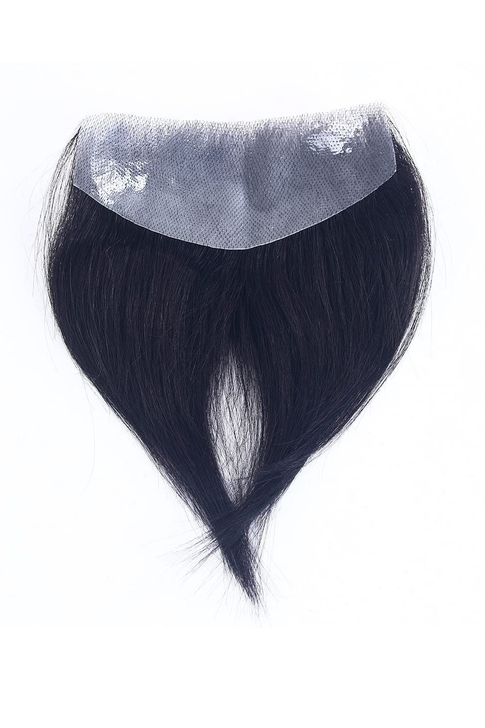 前髪ウィッグ おしゃれ 増毛 部分ウィッグ ヘアピース ストレート 医療用 ショート ヘアーインプラント 薄毛用 男性用部分ウィッグ 人毛100％ 脱毛症 貼る増毛シート 无痕 黒色 貼付け増毛 薄タイプ 男女兼用 生え際 貼る増毛 D型 YOY