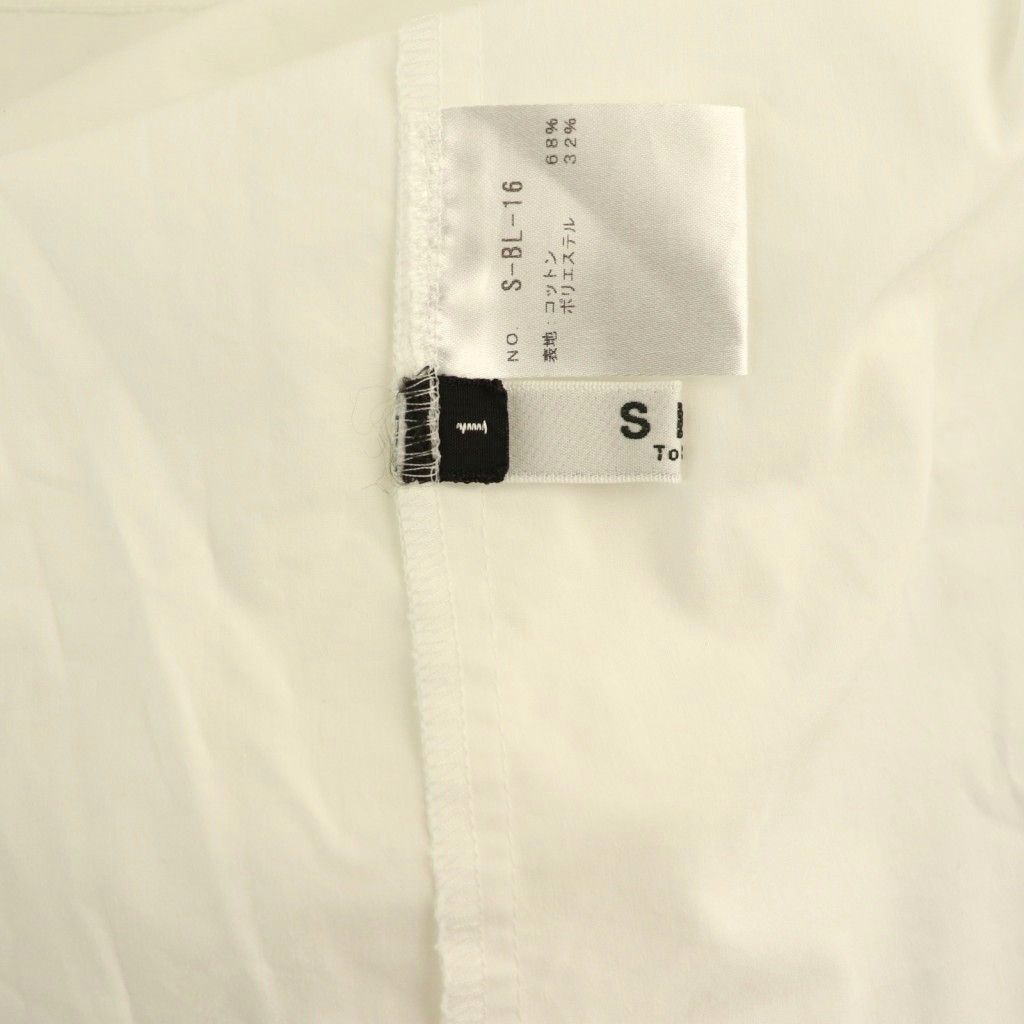 シートーキョー バックZIPブラウス フレンチスリーブ 1 ホワイト シートーキョー SHE Tokyo バックZIPブラウス フレンチスリーブ
