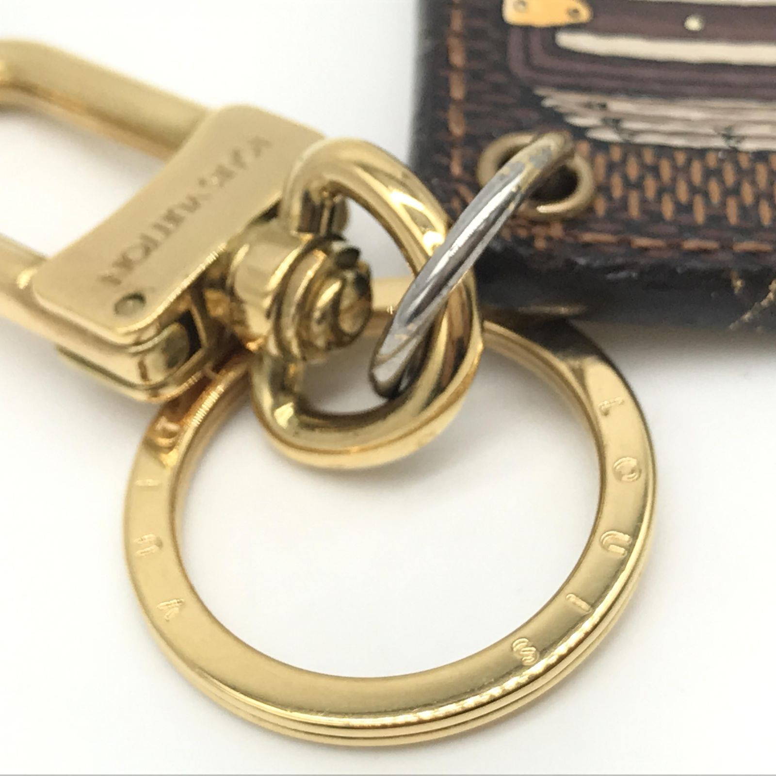 LOUIS VUITTON ルイヴィトン ダミエ バッグチャーム ポルトクレ 