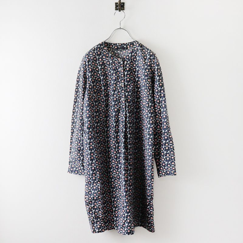 マリメッコ marimekko 日本の伝統色 TEGAN PIKKUINEN UNIKKO DRESS ウニッコ ワンピース 36/ネイビー系【2400013704953】  - メルカリ