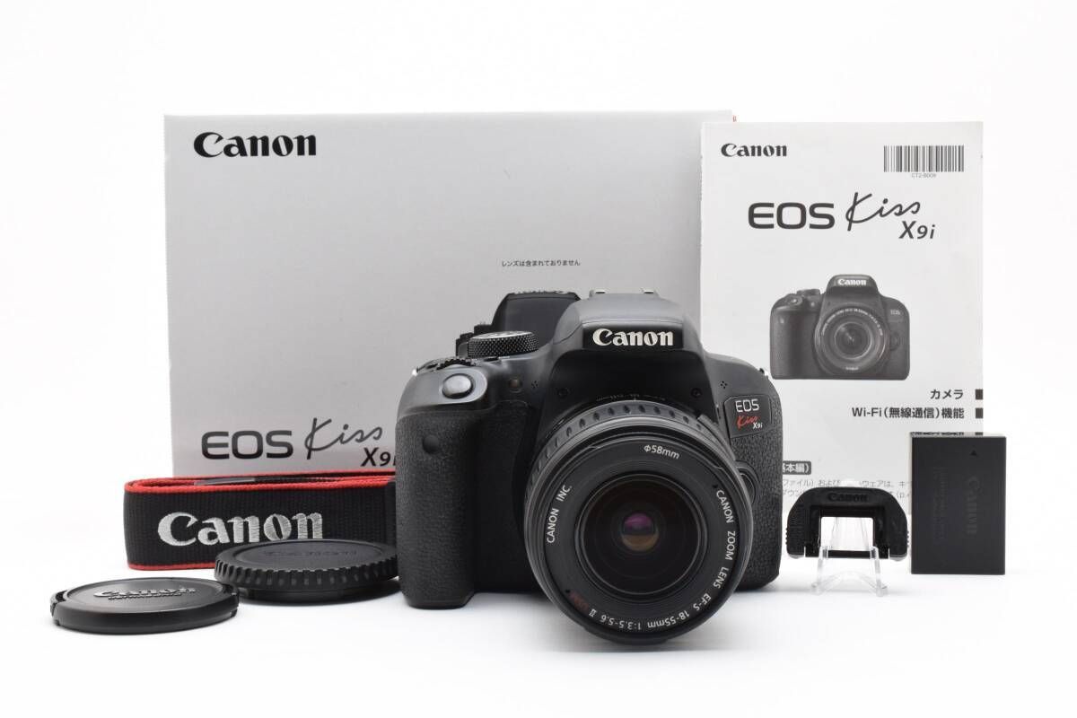 キヤノン Canon EOS Kiss X9i ボディ 元 属 EF-S 18-55mm F3.5-5.6 II USM デジタル一眼レフ W1042 AW2447