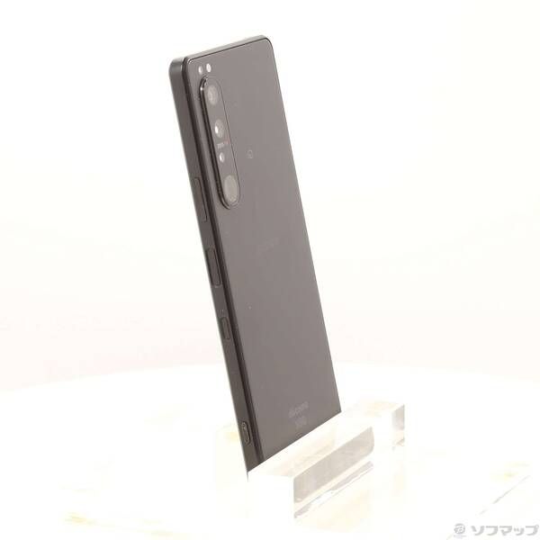 中古品〕 Xperia 1 III 256GB フロストブラック SO-51B docomo【196