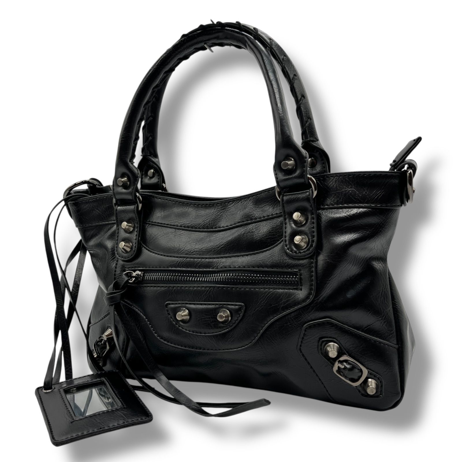 バッグ archive city leather hand bag grunge y2k archive city leather hand bag grunge y2k