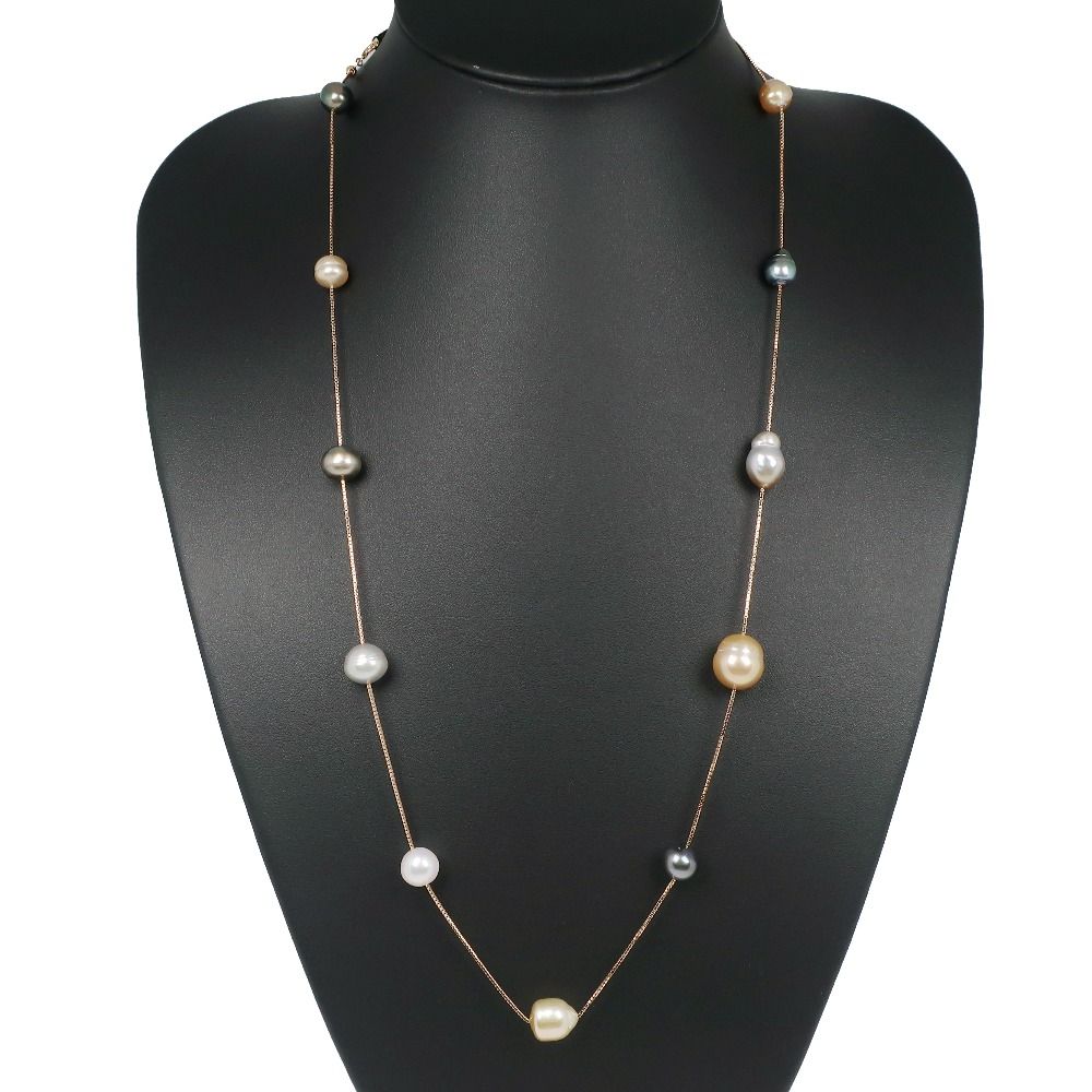 TASAKI】タサキ パールステーション 11P ロング K18イエローゴールド